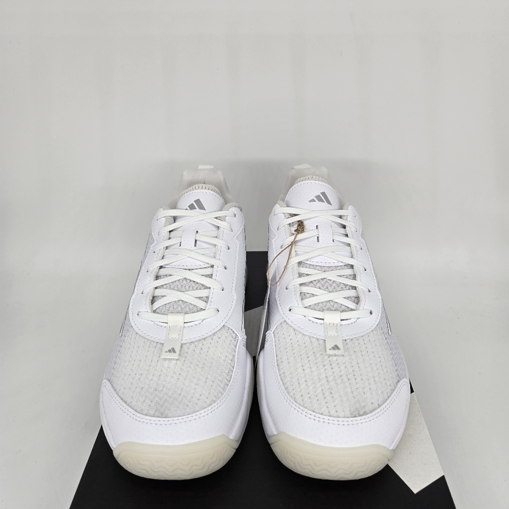 Adidas Women's Tennis Shoes Avaflash Low 'White Silver Metallic' Size 7 - Picture 2 of 8